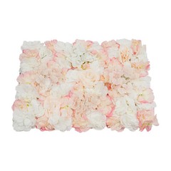 6Pcs Artificial Silk Flower Wall Panel Floral Backdrop Party Wedding Decoration