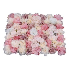 12PCS Artificial Flower Wall Panel Wedding Valentine’s Rose Decorations 40*60CM