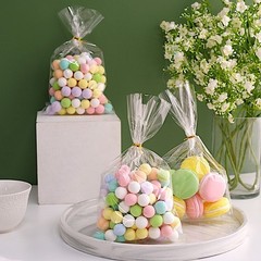 100 Clear 6″x10″ Cellophane Treat Bags Twist Ties Wedding Party Events Favors