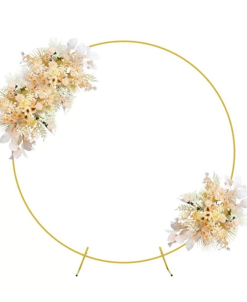 7.2FT Wedding Arch Metal Round Backdrop Stand Circle Wedding Balloon Arch Frame