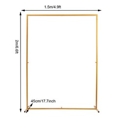 Square Wedding Arch Stand Balloon Backdrop Frame Birthday Party Event Decoration