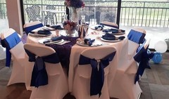 Pack of Wedding Satin Chair Sashes Bows 7x108inch Ribbon Fabric Bands 50 Gold
