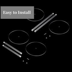 10pcs Acrylic Flower Vase Flowers Stand for Party Dessert Tables Decorations