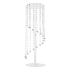2Pcs Acrylic Column Flower Stand Clear Tall Vases for Centerpieces 23.6in