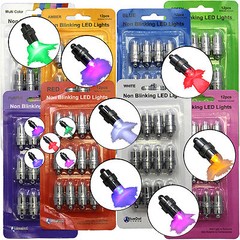 12 PK Waterproof LED Balloon Paper Lantern Bulb Light Wedding Party Decor 8Color