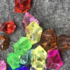 Colorful Acrylic Crystal Gem Stone ICE Rocks Table Scatter Vase Decoration-Craft