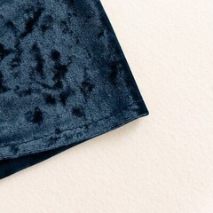 NAVY BLUE 5 Velvet Ruffled STRETCHABLE CHAIR SASHES Wedding Party Decorations