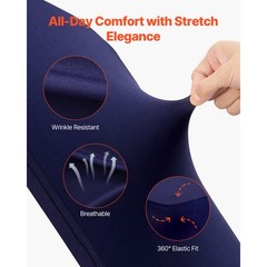 Uimoso 50PCS Navy Blue Spandex Chair Covers for Events and Parties