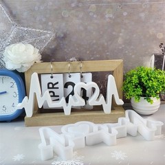 Handmade Love Sign Stand Ornament Silicone Mold for Wedding Decors
