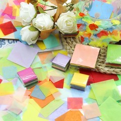 Jyongmer 8000PCS 1 Inch Tissue Paper Squares, 40 Assorted 8000PCS-40Colors
