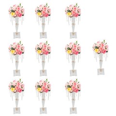 26in Acrylic Crystal Floral Vase Flower Stand Holders For Wedding Table