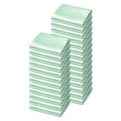 100pcs 7x108inch Light Green Satin Chair Bow Sashes Seamless & Iron-Free