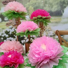 Pink Paper Flower Wedding Centerpiece Birthday Party Backdrop Nursery Room