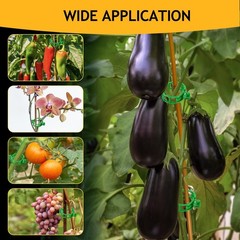 200Pcs Secured Plant Support Clips – Tomato Clips for String Trellis, Grape V…