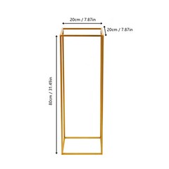 2Pcs Metal Tabletop flower Stand Floor Column Stand for Wedding Banquet Hall