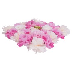 3D Flower Wall Panel-12pcs Artificial Flower Wall Background Silk Rose Wedding