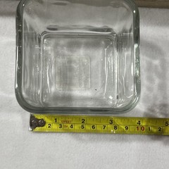 12 pcs 3 1/2″ Square Clear Glass Wedding Centerpieces Vase NIB