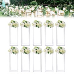 23.6in 10Pcs Tall Gold Metal Flower Stand for Wedding Table Centerpieces Decor