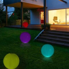 20″ ASSORTED LED Ball Orb Inflatable FLOATING POOL LIGHT Wedding Decorations