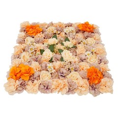 Wall-Mounted 12 Pieces Artificial Flower Wall Panels for Wedding Party Backdrops