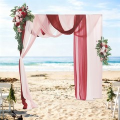 Artificial Wedding Arch Flower Kit Artificial Flower Arrangements With Drapes