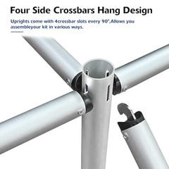 Pipe and Drape Backdrop Stand,8ft x 10ft Backdrop Stand, Adjustable Metal