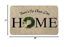 Welcome Mats for Front Door Farmhouse Home Door Mat Rustic Quote Wreath Doorm…