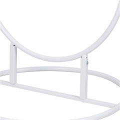 2X White Hoop Pillar Flower Stand Metal Wedding Arch Party Stage Photo Backdrops