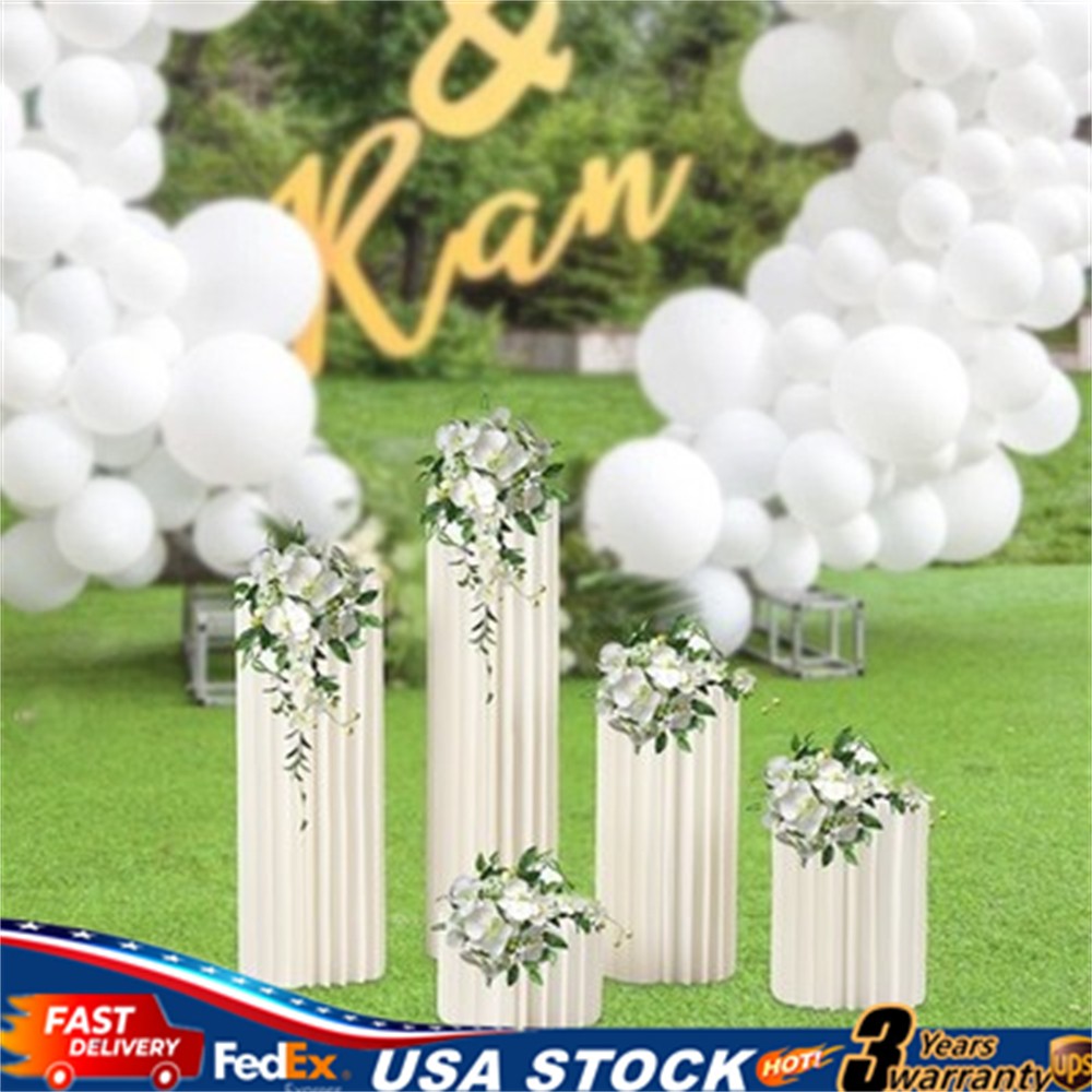20-100cm Flower Stand Plinth Floral Display Wedding Centerpieces Stand 5 Pack