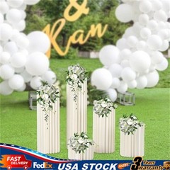 20-100cm Flower Stand Plinth Floral Display Wedding Centerpieces Stand 5 Pack