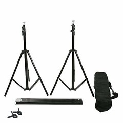 8ft x 10ft Black BACKDROP STAND KIT Photo Background Wedding Party Decorations