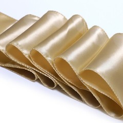 100 Champagne Gold Satin Chair Sashes Silky Sateen Chair Bow wedding party décor