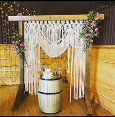 Macrame Wedding Decoration, Macrame Wedding Curtain for Outdoor or Indoor