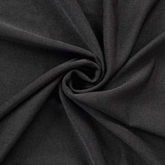 8 ft BLACK Matte Fitted Spandex Round Top Arch Backdrop STAND COVER Party