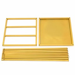 Wedding Square Flowers Stand Stage Gold Decor Backdrop Props Bracket Metal Stand