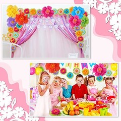 Pcs Large Colorful Tissue Paper Flowers 20″ Giant Fiesta 12 Rainbow Color
