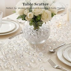 Premium Acrylic Fake Ice Rocks Vase Stabilizer Table Scatter Decor Events New
