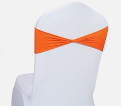 🪑✨ 35pcs Spandex Chair Sashes – Stretch Bows without Buckle for Wedding Party