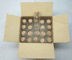 21 Piece Set Glass Bottles With Corks Great For Wedding Tables Parties Showers