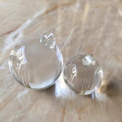 5pcs 40mm Crystal Smooth Ball Clear 1Hole Crystal Hanging Wedding Light Pendant