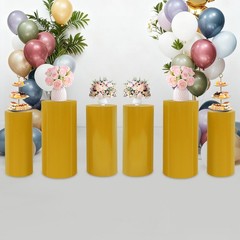 6 Pedestal Stand Party Iron Round Column Riser Wedding Party Display Decoration