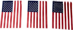 200′ Bulk Deluxe Fabric American Flag Pennant Banner (4 Strings of 50′) – 200 U.