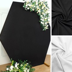 8 feet Fitted Spandex Hexagon Backdrop STAND COVER Party Events Home Decorations