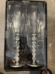 Studio His & Hers Bride & Groom Toasting Glasses Wedding Champagne Flutes New