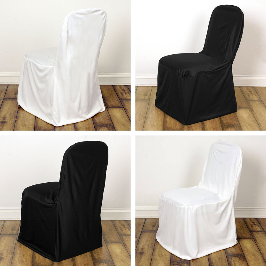 CHAIR COVERS Stretch Scuba Fitted Banquet Wedding Slipcover Decorations Supply