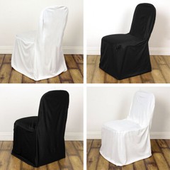CHAIR COVERS Stretch Scuba Fitted Banquet Wedding Slipcover Decorations Supply