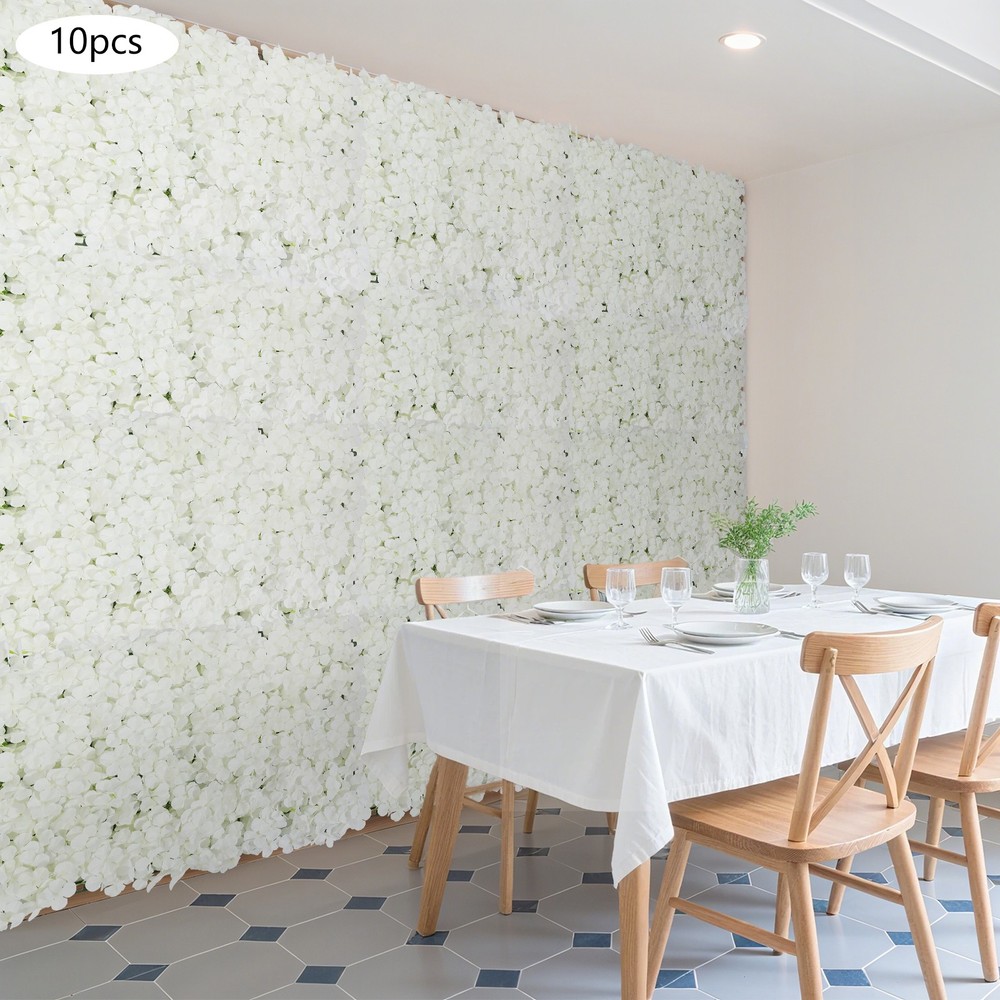 10Pcs Artificial Flower Wall Panels 15.7*23.6in Outdoor/indoor Decor Flower Wall