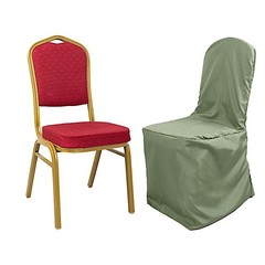100 pcs Eucalyptus Green POLYESTER BANQUET CHAIR COVERS Wedding Reception Party