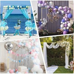 6.6×6.6FT Square Backdrop Stand Wedding Balloon Arch Stand Garden Arbor Frame
