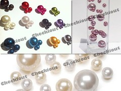 10 14 18 30 Plastic Pearls Balls Beads Marble Sphere Vase Filler Scatter Wedding